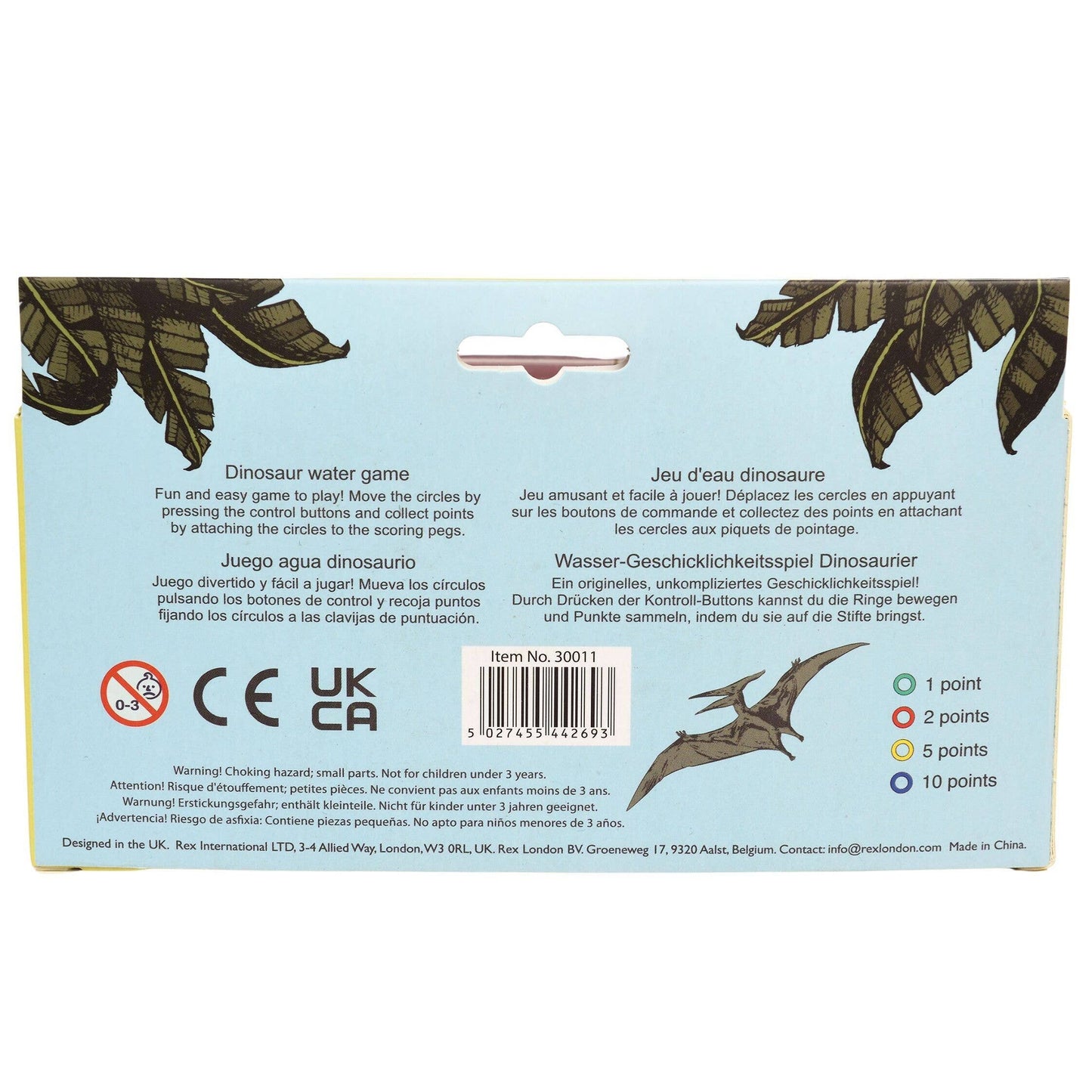 Water Ring Toss Game - Prehistoric Land Dinosaur