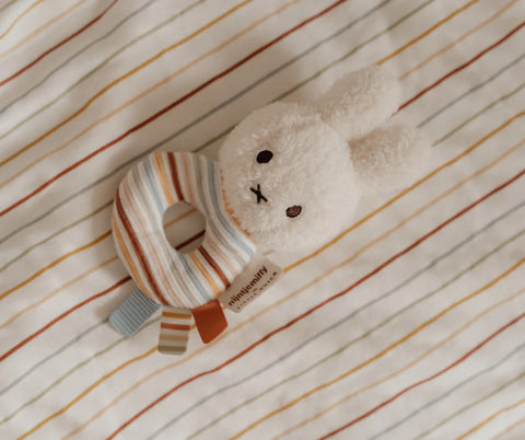 Miffy Rattle - Vintage Sunny Stripes