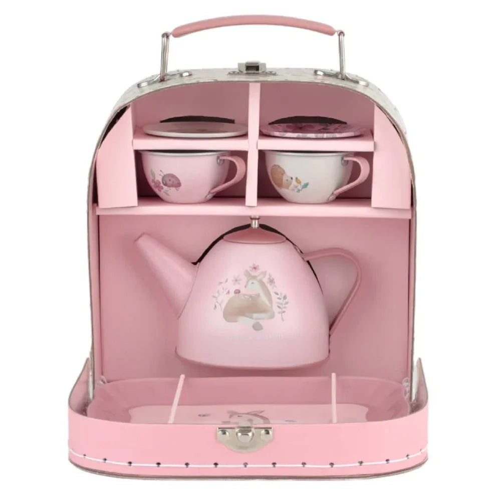 Little Dutch - Tea Set In Suitcase - Fairy Garden - Wilf & Friends