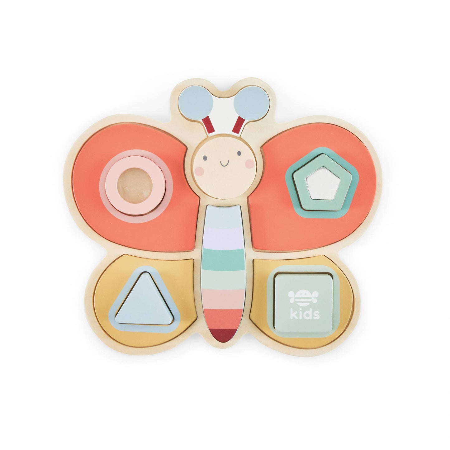 Just Bee Kids Wooden Sensory Butterfly Puzzle (FSC) - Wilf & Friends