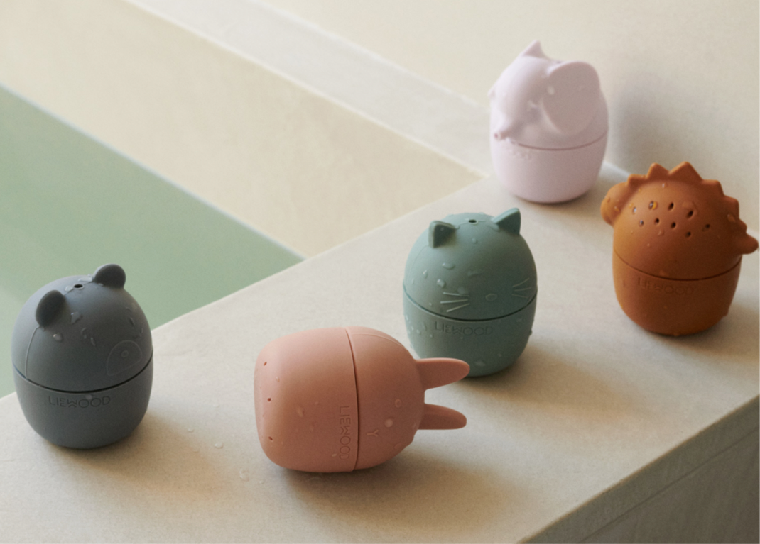 Liewood Gaby Bath Toys 5-pack - Wilf & Friends