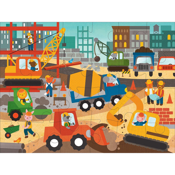 Construction Site Floor Puzzle - Wilf & Friends