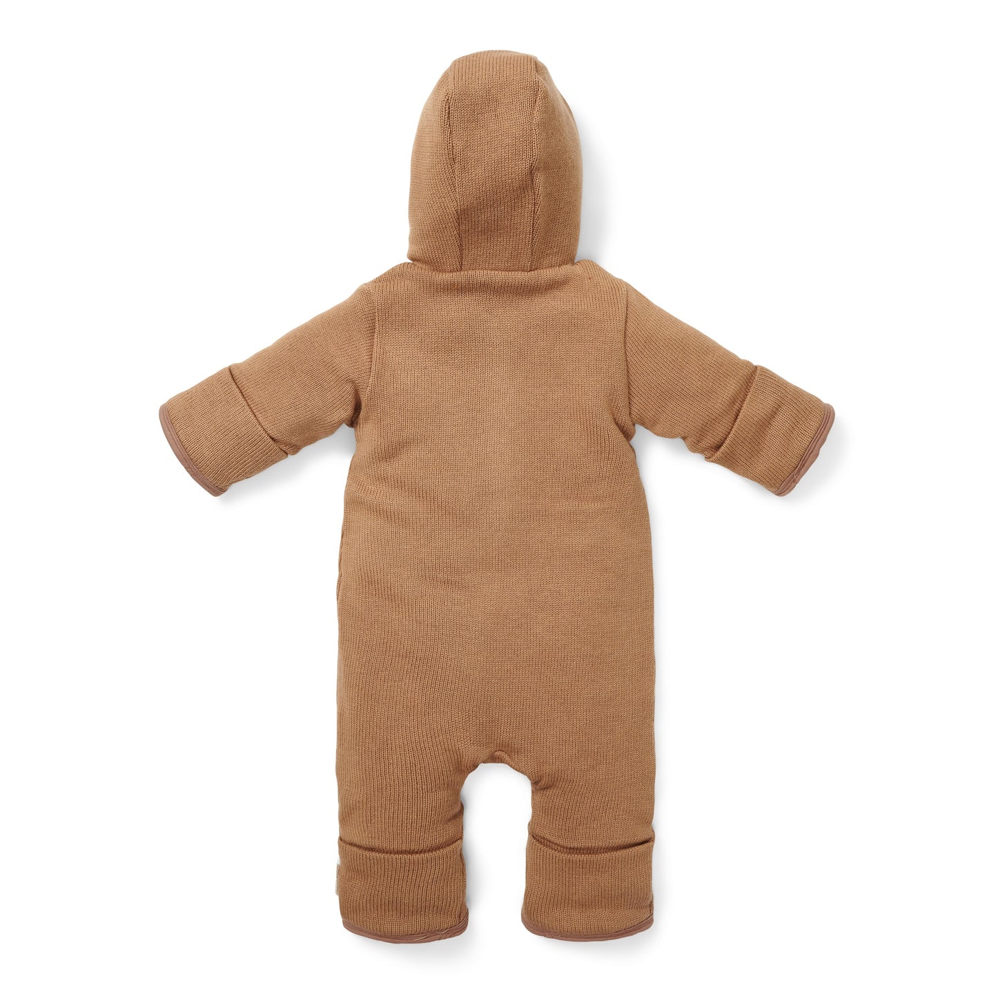 Knitted One Piece Pram Suit - Brown