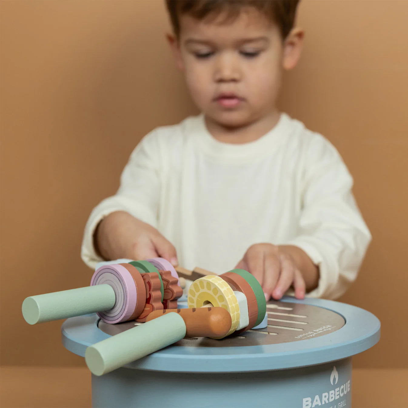 Little Dutch - Wooden Barbecue Toy Set - Wilf & Friends
