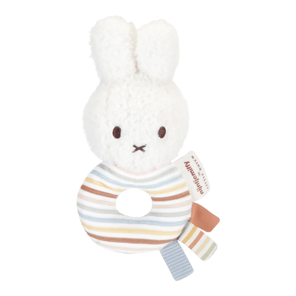 Miffy Rattle - Vintage Sunny Stripes