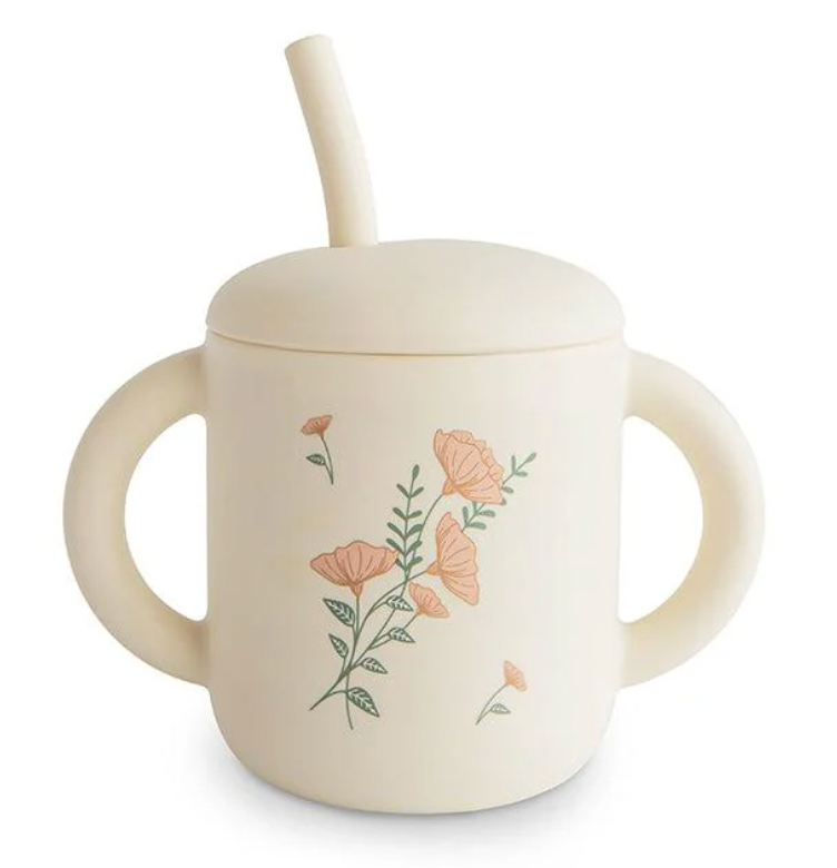 Mushie Training Cup and Straw - Wilf & Friends