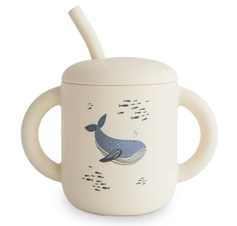 Mushie Training Cup and Straw - Wilf & Friends