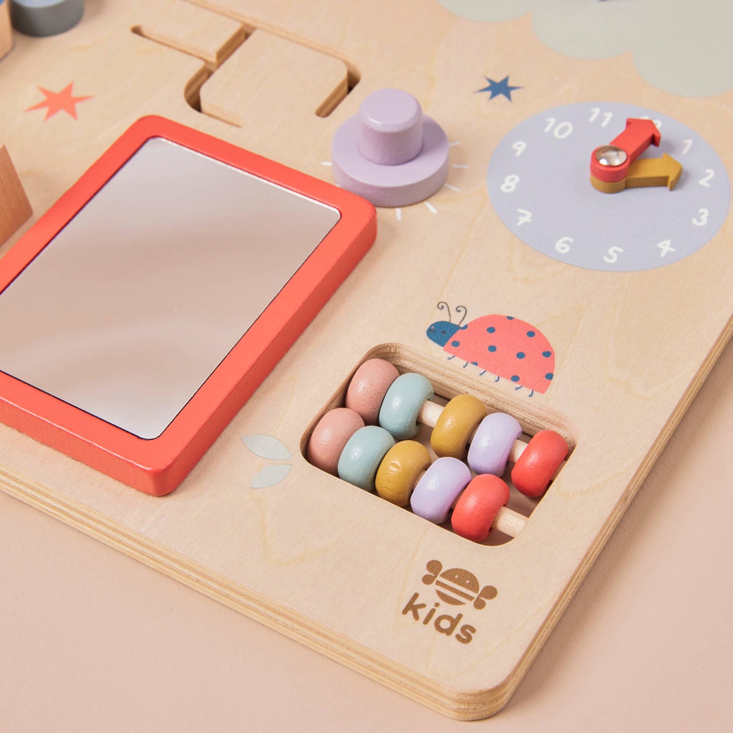 Just Bee Kids Wooden Busy Board FSC - Wilf & Friends
