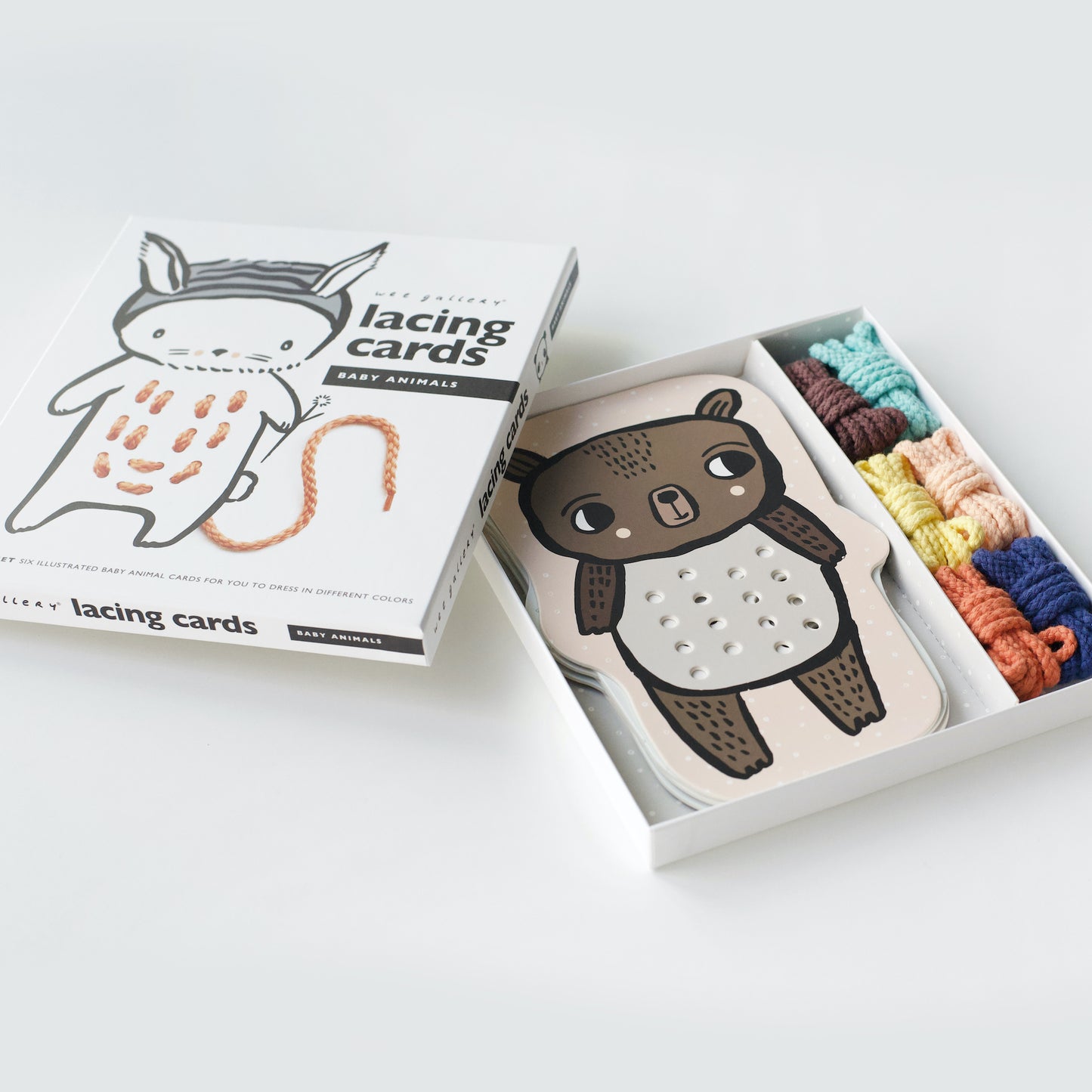 Lacing Cards - baby animals - Wilf & Friends