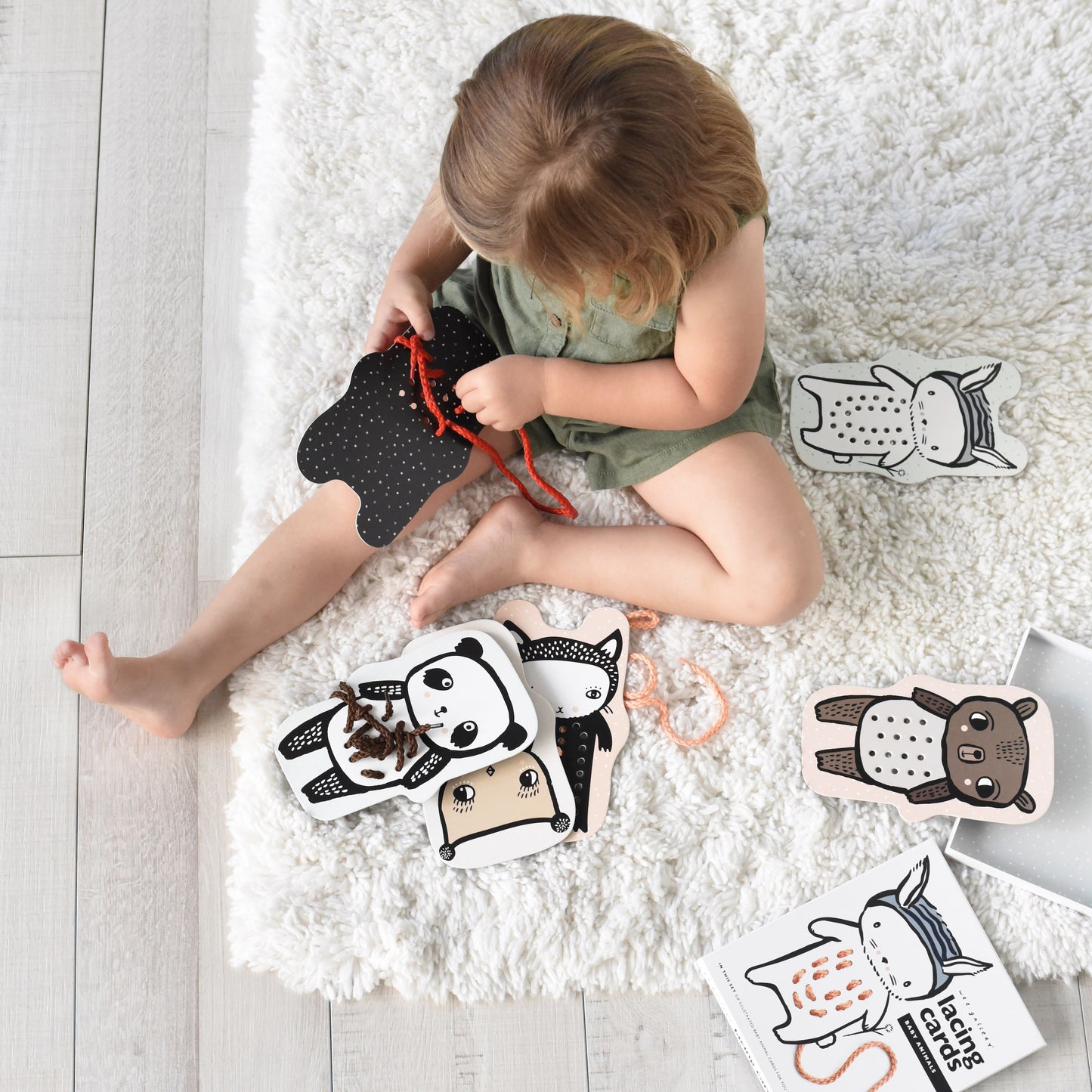 Lacing Cards - baby animals - Wilf & Friends