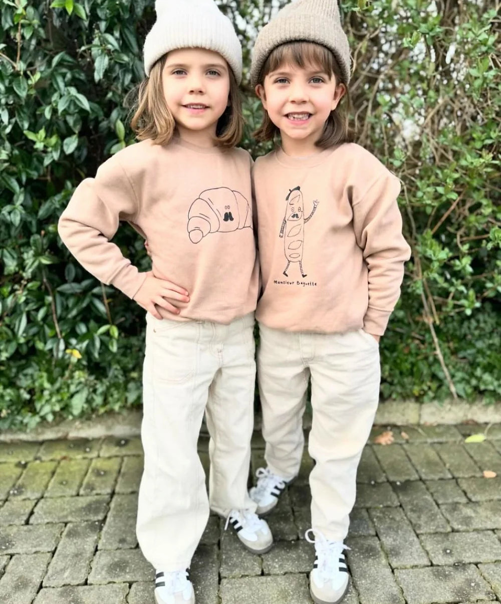 Croissant Sweatshirt - Taupe