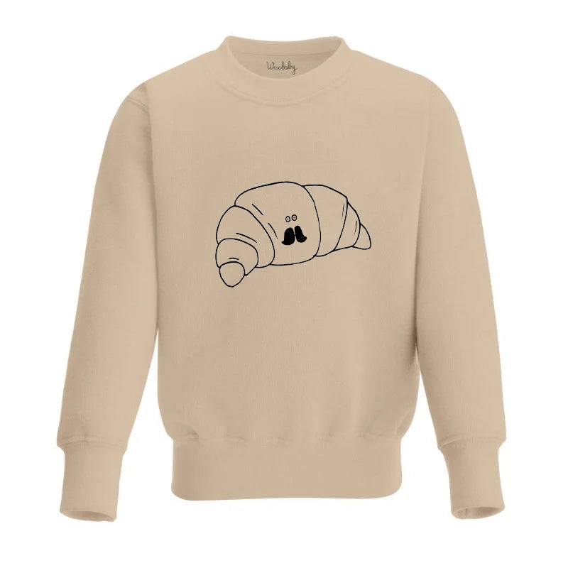 Croissant Sweatshirt - Taupe - Wilf & Friends