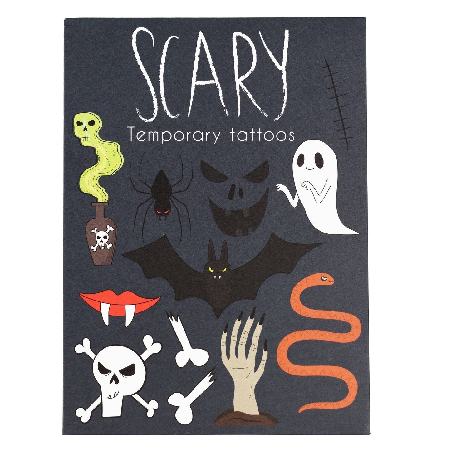 Temporary Tattoos - Scary Halloween