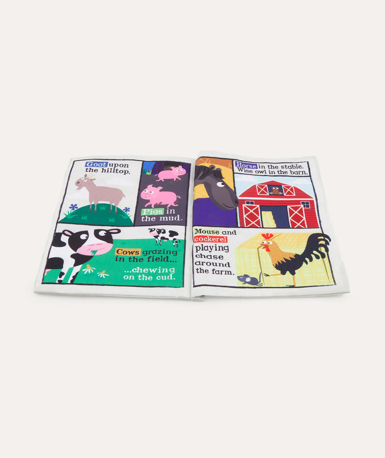 Crinkly newspaper (farm animals)
