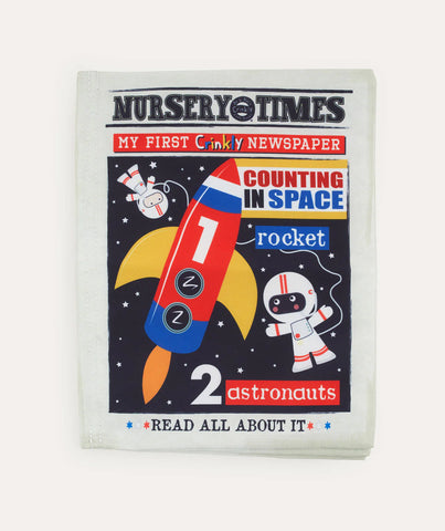 Crinkly newspaper (space)