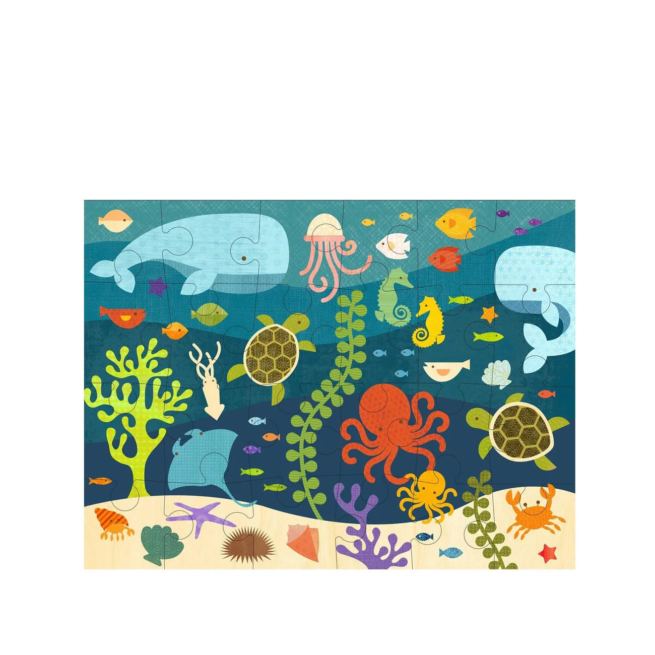 Ocean Life Floor Puzzle - Wilf & Friends