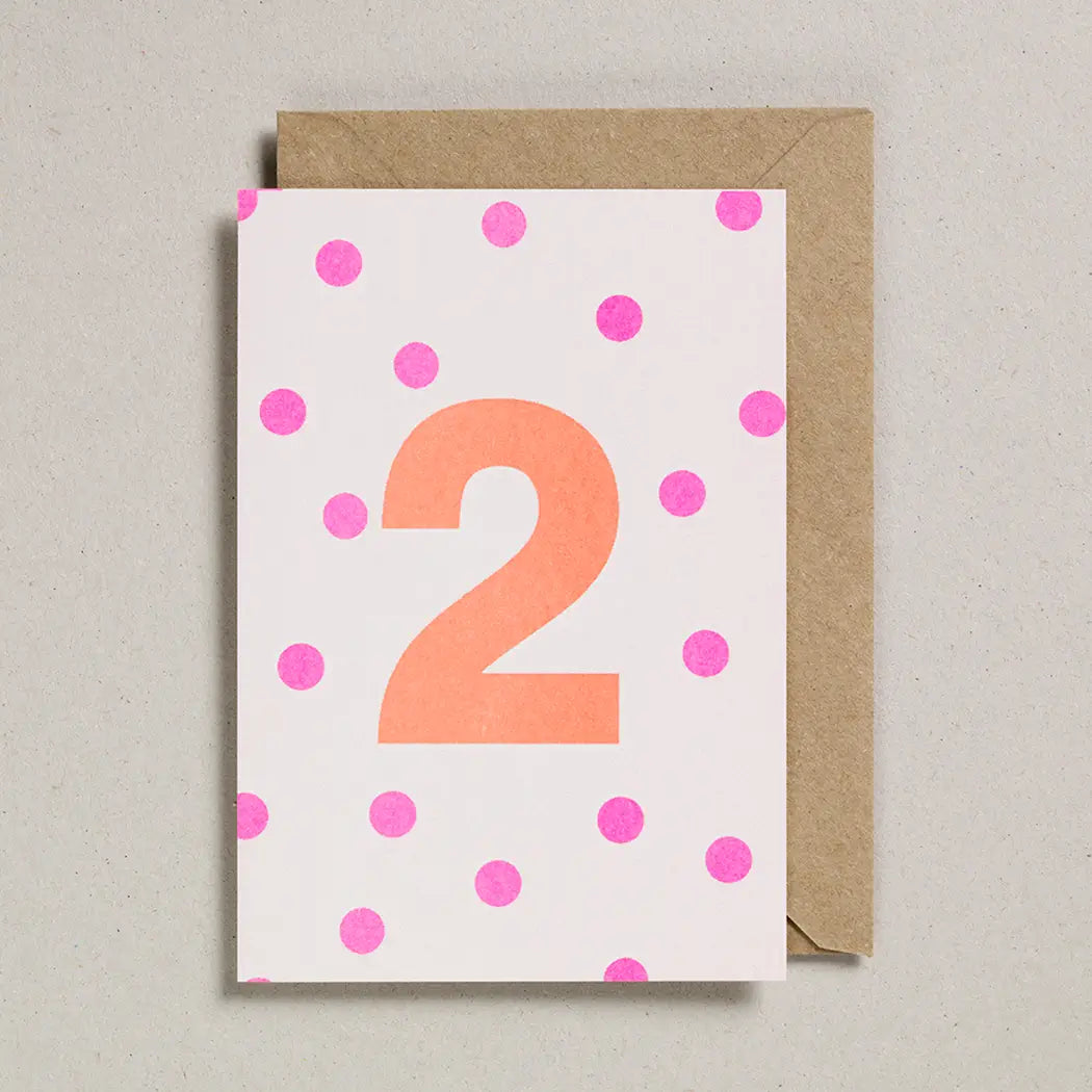 Second Birthday Card - Wilf & Friends