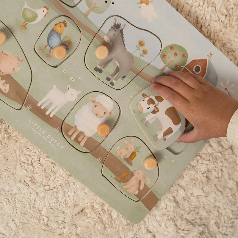Little Dutch - Wooden Sound Puzzle FSC - Little Farm