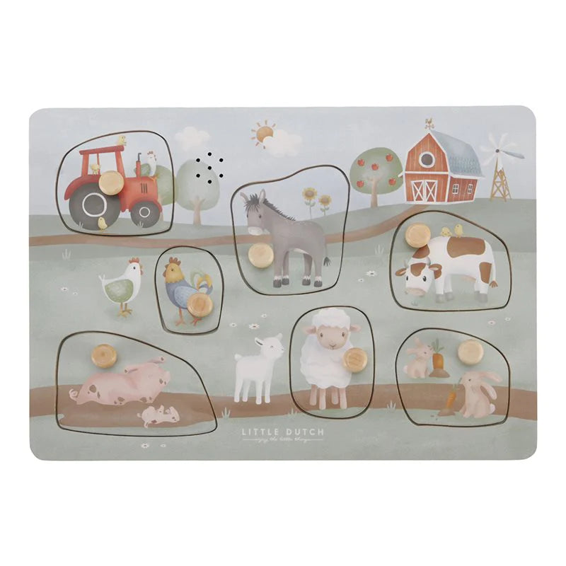 Little Dutch - Wooden Sound Puzzle FSC - Little Farm