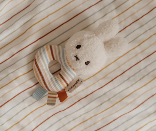Miffy Rattle - Vintage Sunny Stripes