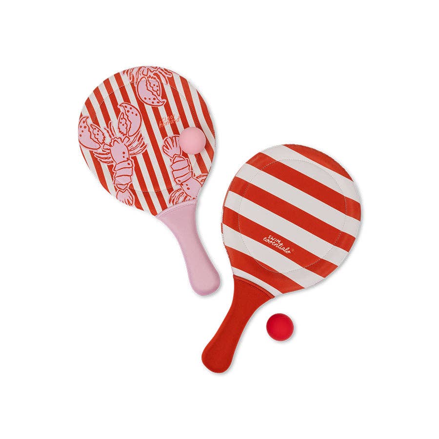 Beach Tennis Set - Pink/Red - Lobster Bay