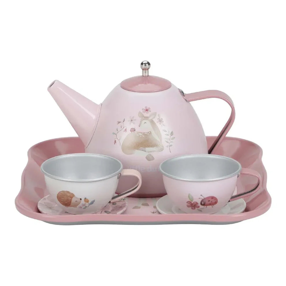 Little Dutch - Tea Set In Suitcase - Fairy Garden