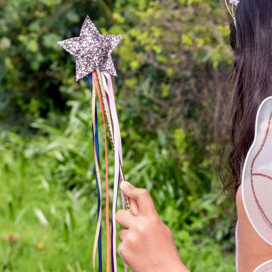 Glittery Star Wand - Fairies In The Garden - halloween