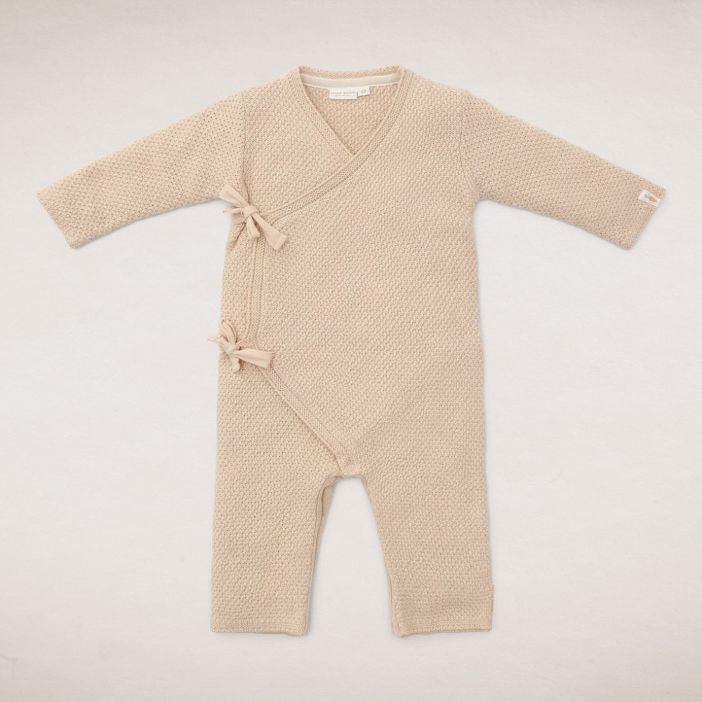 Knitted Wrap One Piece - Sand