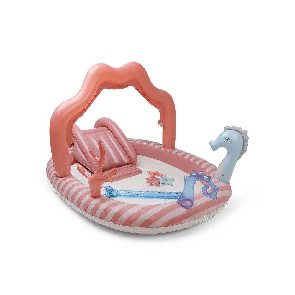Mermaid Inflatable Adventure Pool - Pink/Multi