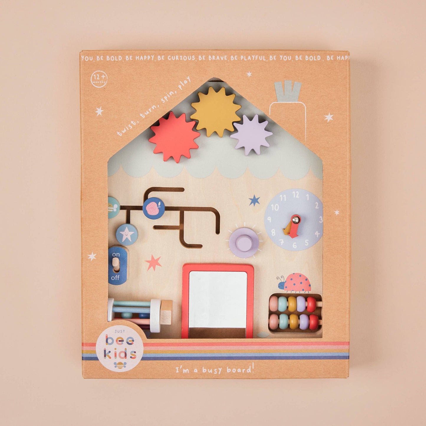 Just Bee Kids Wooden Busy Board FSC