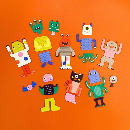 Mix + Match Monsters Magnetic Play Set - Wilf & Friends