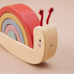 Just Bee Kids Wooden Snail Stacker Toy (FSC)