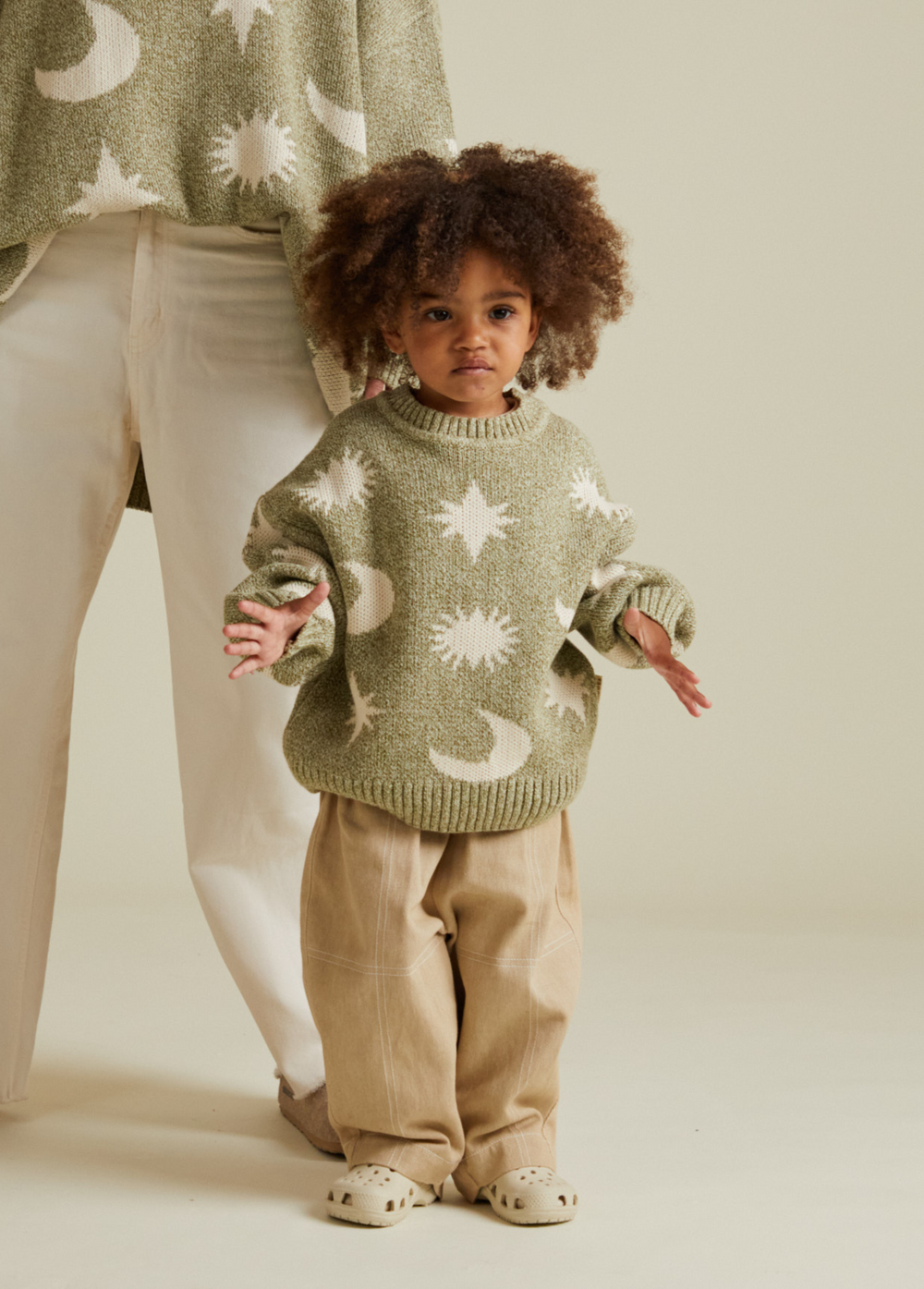 Claude & Co Cozmo Matcha Moon Star Sweater