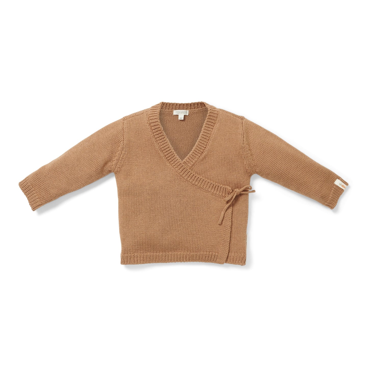 Knitted Cardigan Wrap - Brown