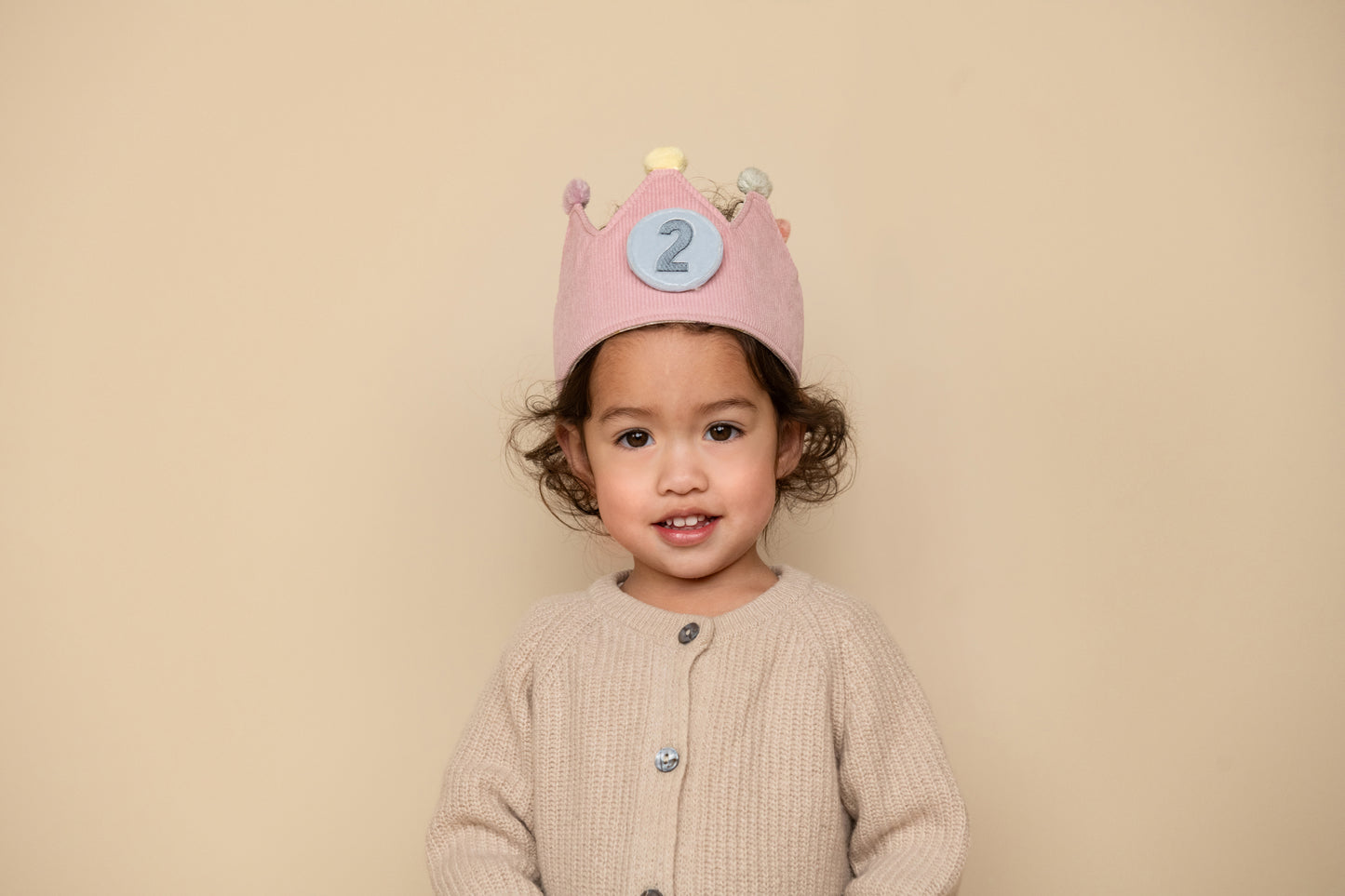 Little Dutch - Birthday Crown With Numbers - Blue/Pink