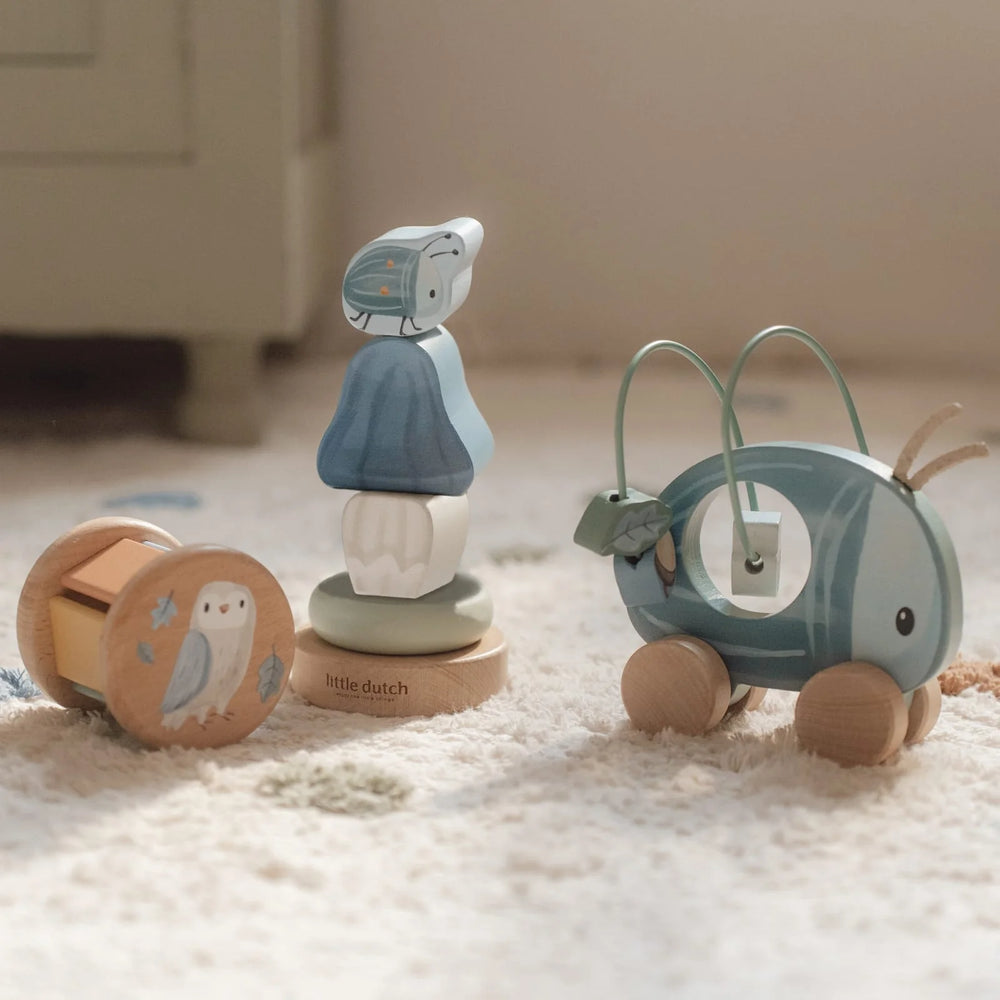 Little Dutch Wooden Toy Gift Set - Forest Friends - 3 Sensory Toys