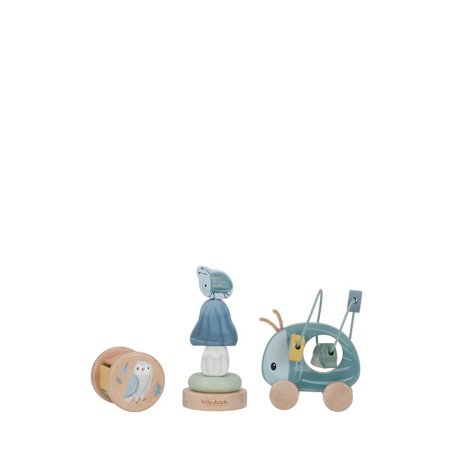 Little Dutch Wooden Toy Gift Set - Forest Friends - 3 Sensory Toys