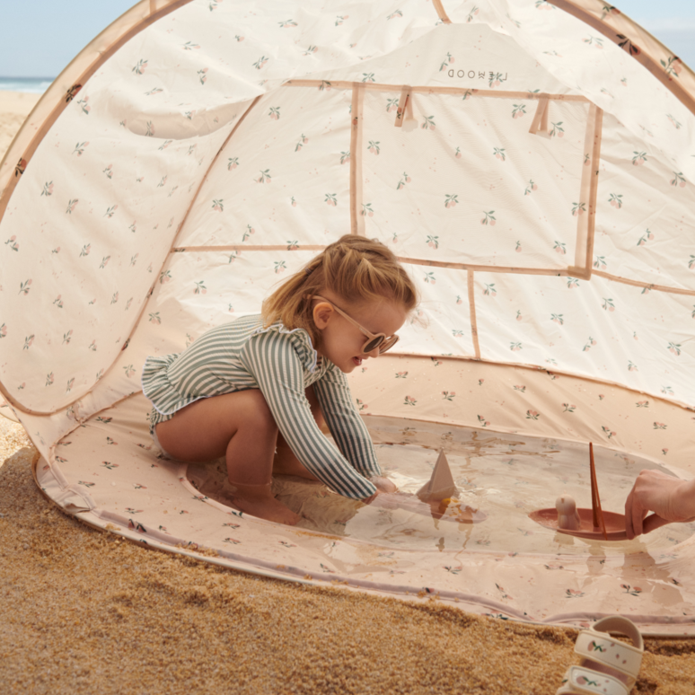 Liewood Everett Pop Up Tent With Paddling Pool - Safari Sandy Mix