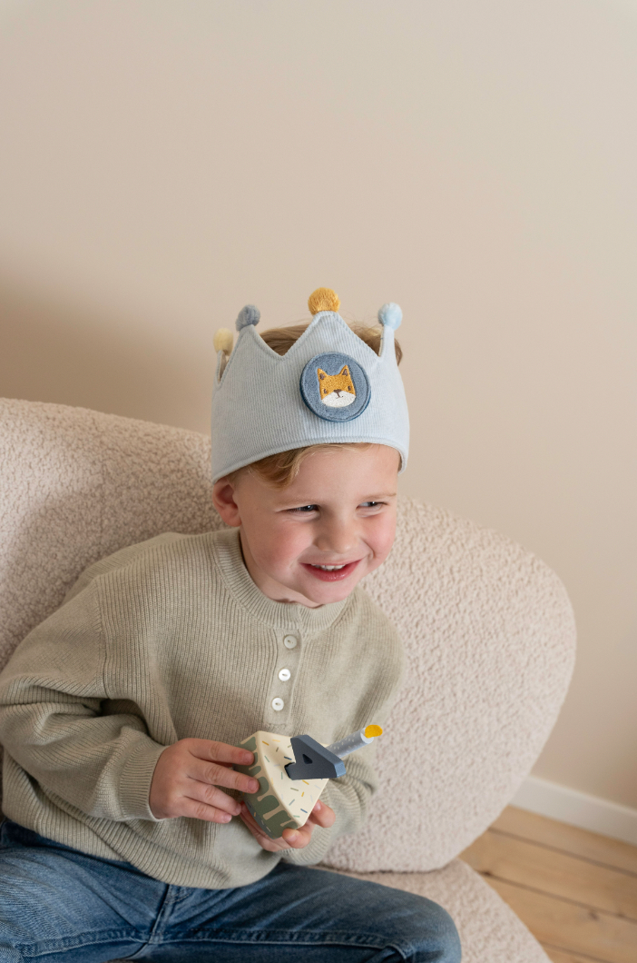 Little Dutch - Birthday Crown With Numbers - Blue/Pink