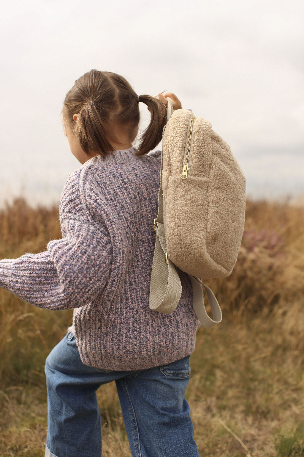 Teddy Mini Backpack - Ecru