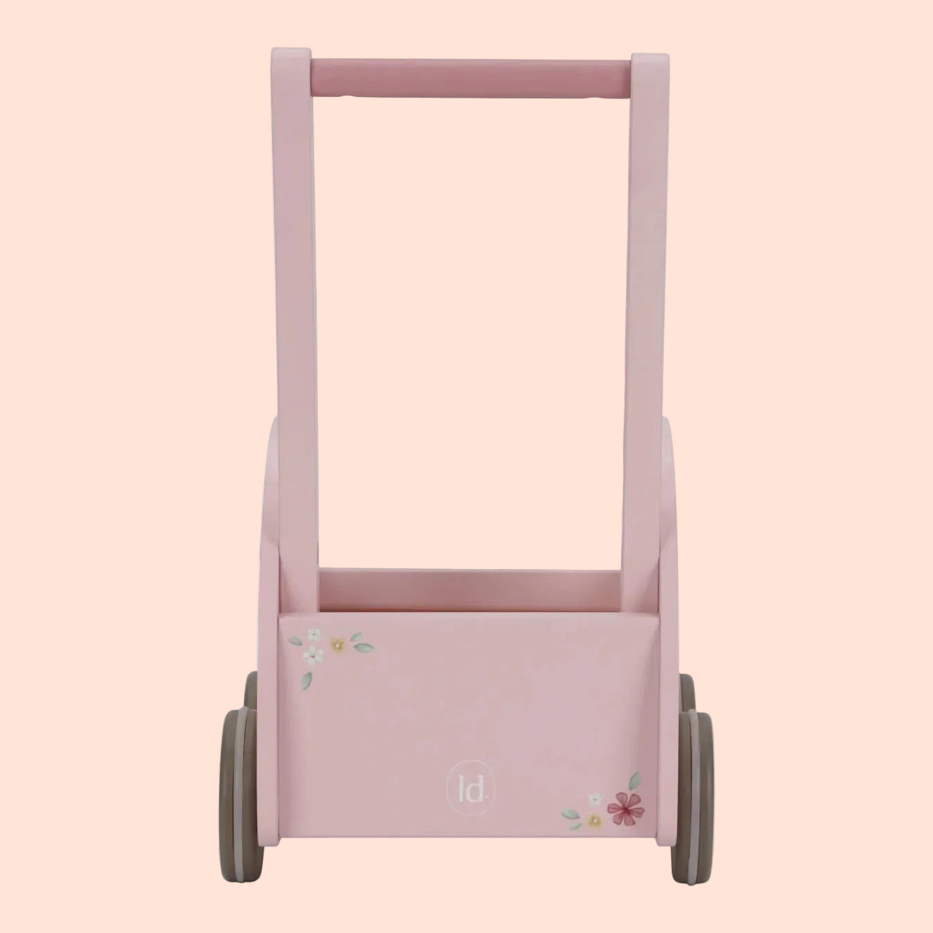 Little Dutch - Baby Walker Pink Car Wagon