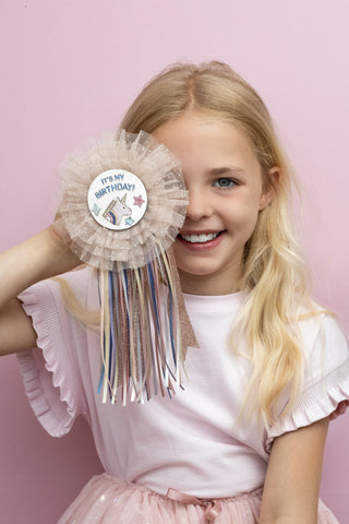 Mimi & Lula Unicorn Birthday Badge