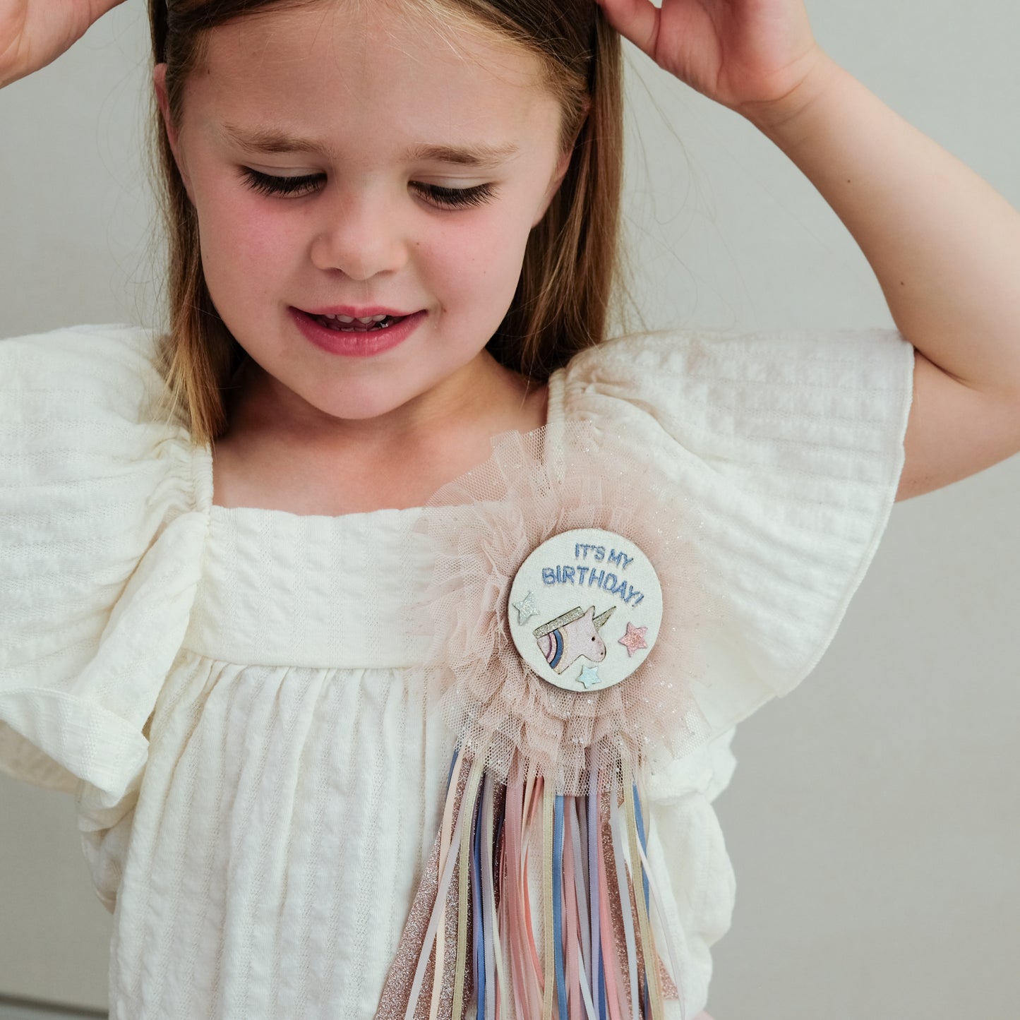 Mimi & Lula Unicorn Birthday Badge