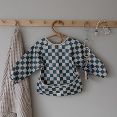 Long Sleeved Bib - Olive Check
