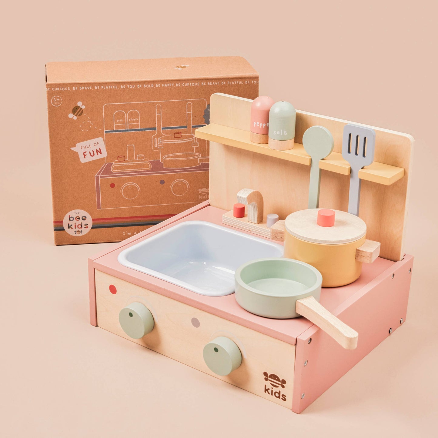 Just Bee Kids Wooden Table Top Kitchen (FSC)