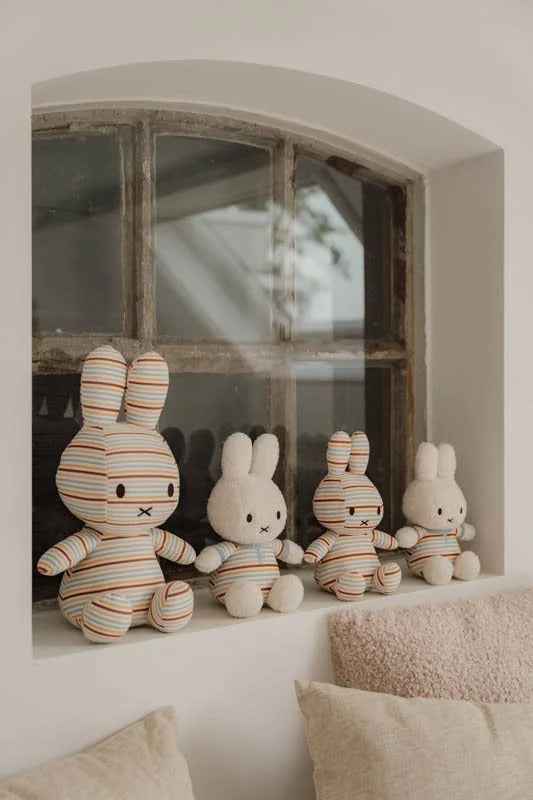 Miffy Cuddle Toy 35cm - Vintage Sunny Stripes
