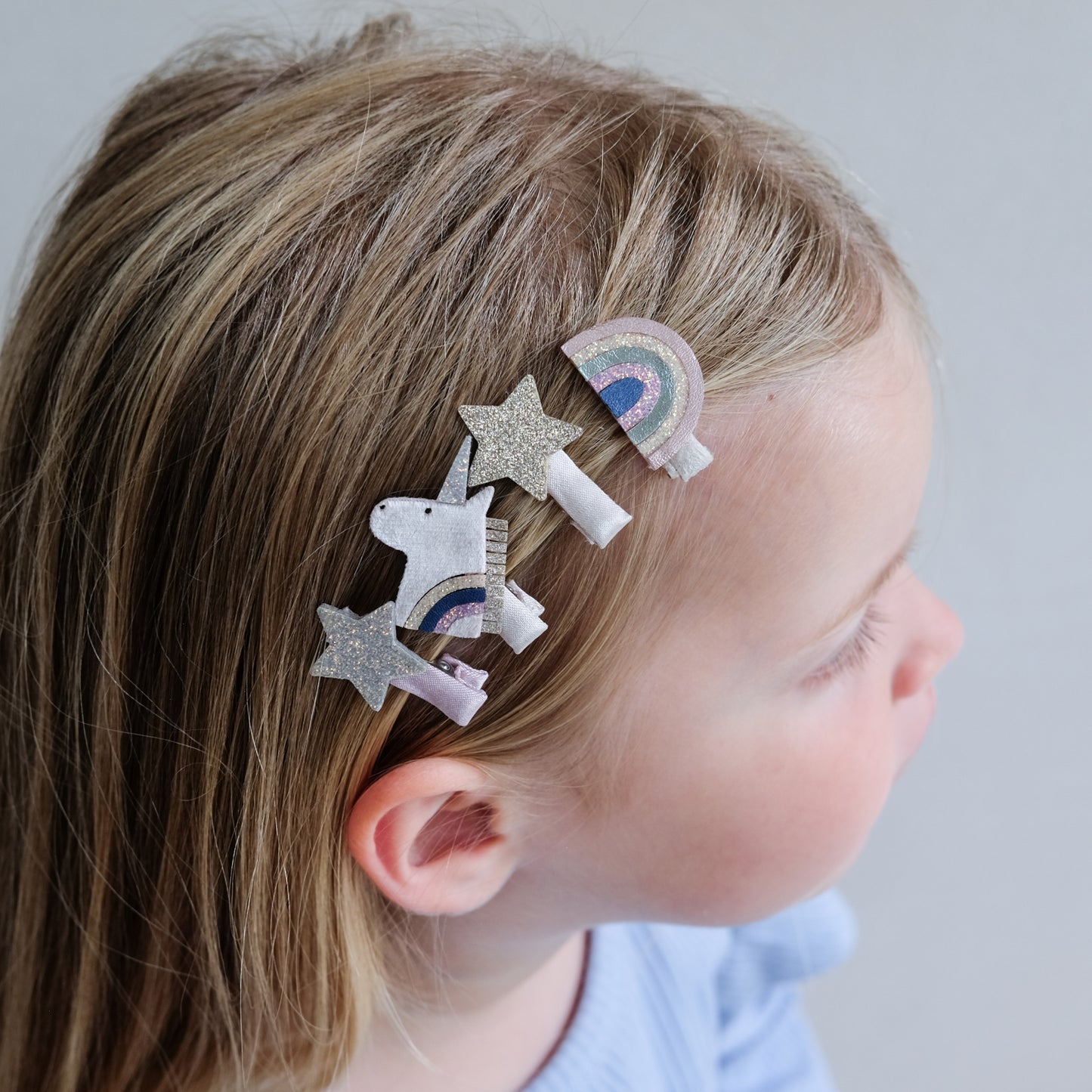 Mimi & Lula Celeste Unicorn Mini Clips - Set of 8