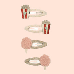 Mimi & Lula Popcorn & Candyfloss Clips - Set of 4