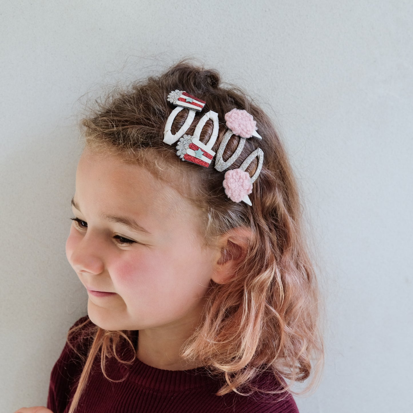 Mimi & Lula Popcorn & Candyfloss Clips - Set of 4
