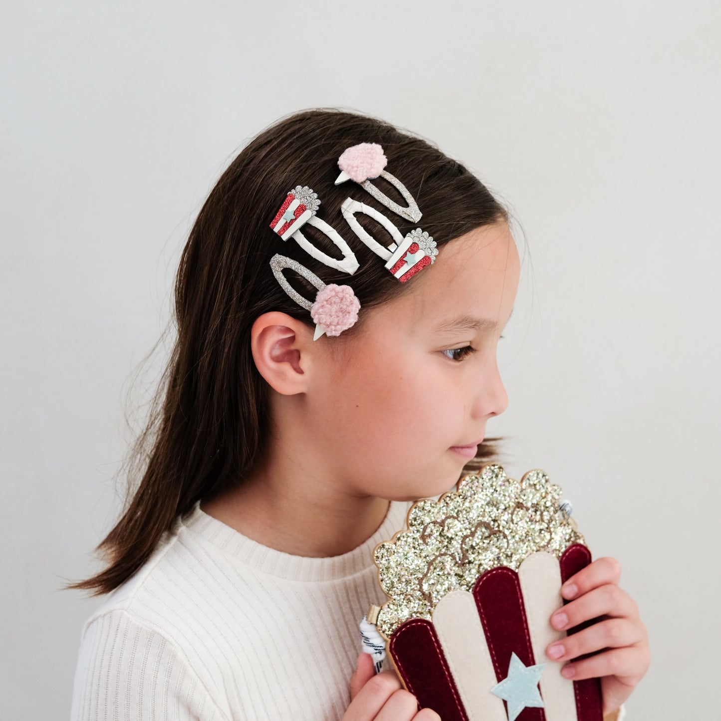 Mimi & Lula Popcorn & Candyfloss Clips - Set of 4